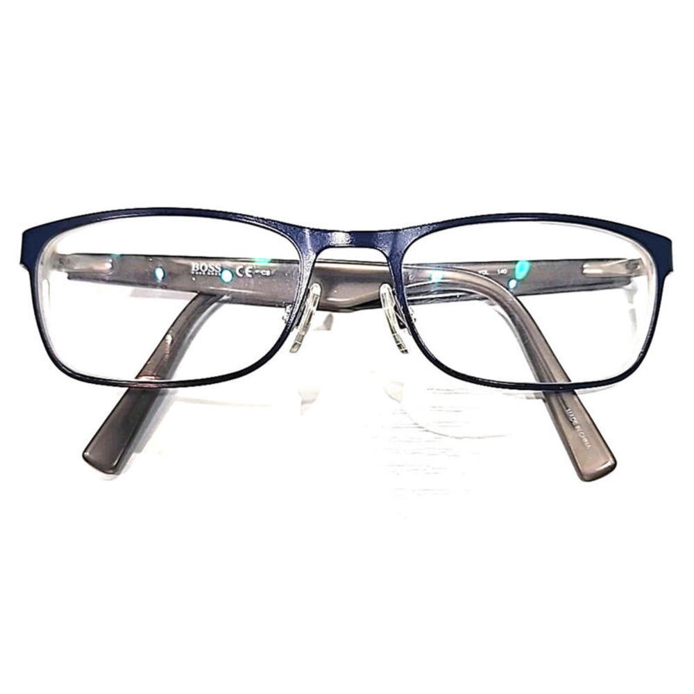 Hugo Boss BO0209 Blue Metal Rectangle Eyeglasses 54-18 140